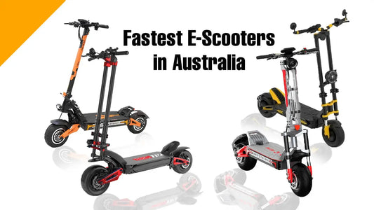 4 fastest electric scooters in white background