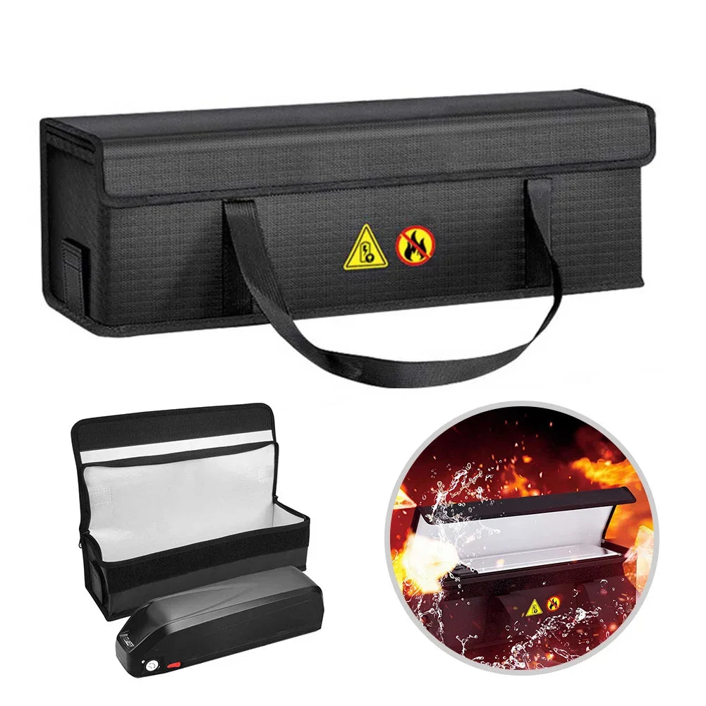 Electric Bike Fireproof Bag extra protection when you charge your lithium battery