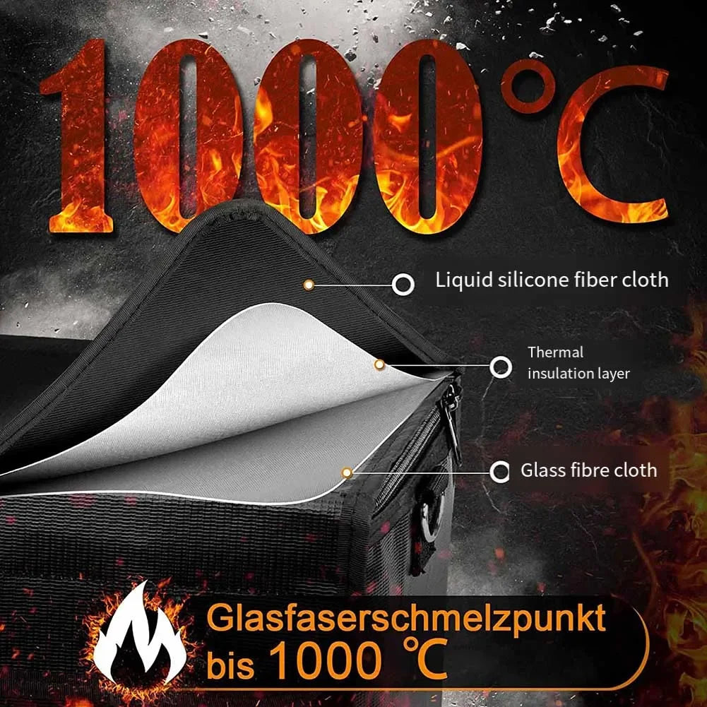 Electric Bike Fireproof Bag extra protection when you charge your lithium battery