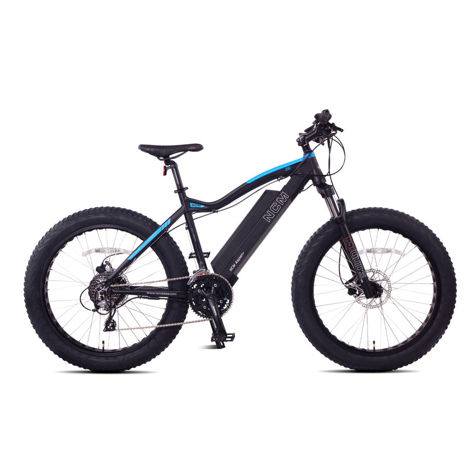 NCM Aspen Plus ebike in black colour