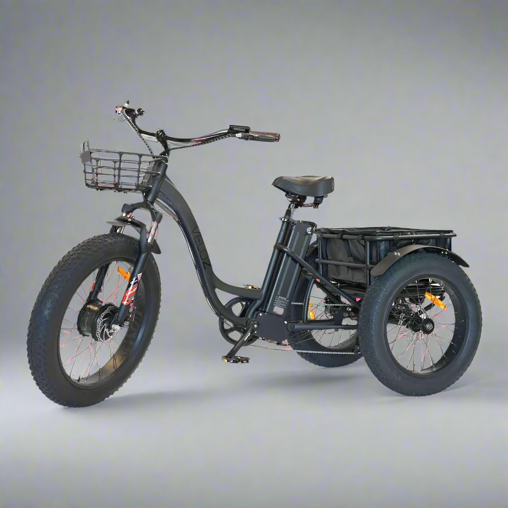 Veloz Grand-Prix Electric Trike Bike 500-750W Motor 120 Km Autonomy 20Ah Samsung Battery 150+ Kilos weight load