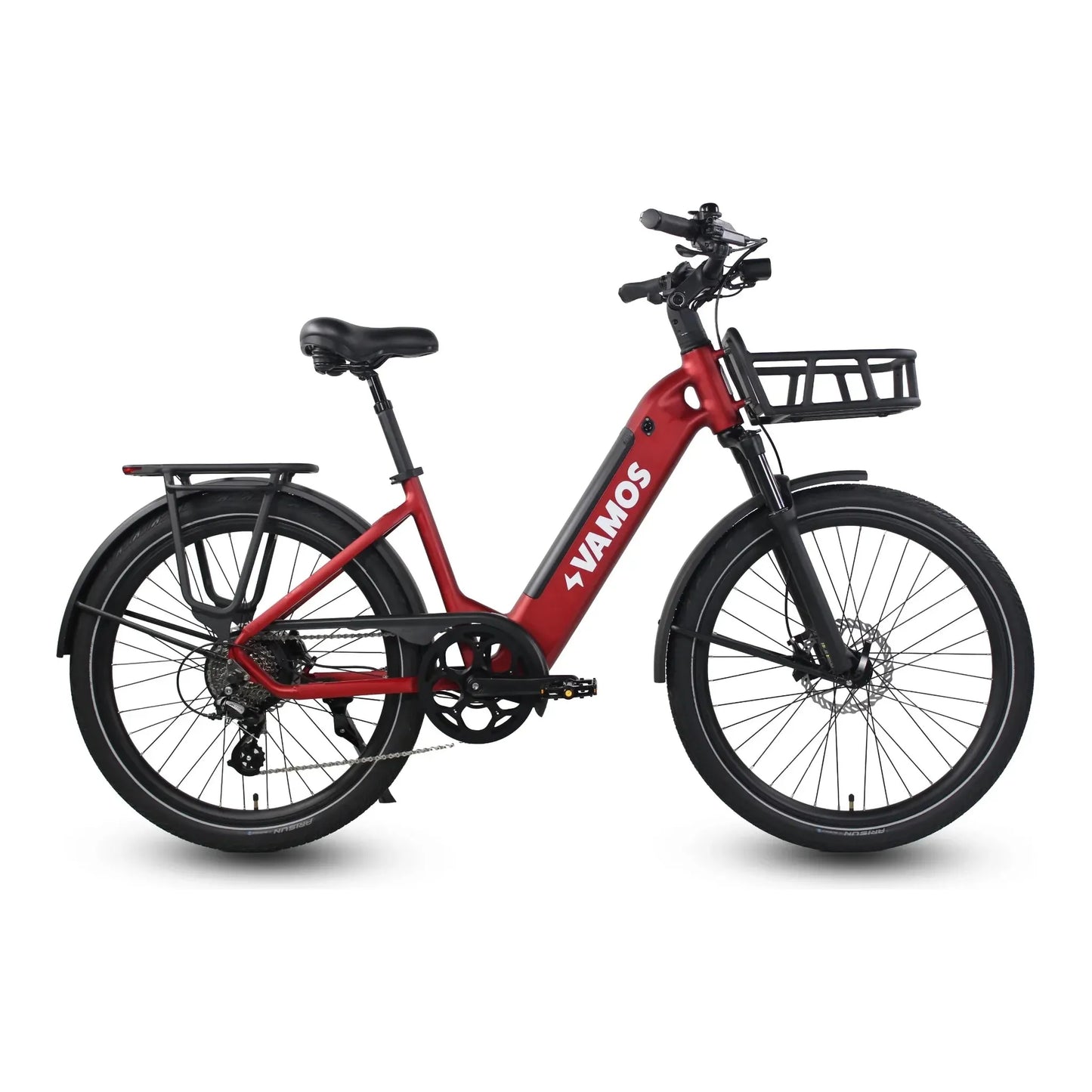 vamos el rapido ebike in red colour
