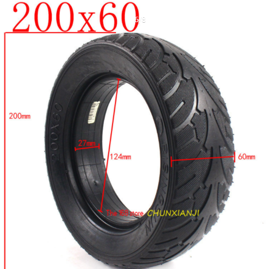 Solid Tyre to Suit Zero 8/9 Scooter 200 x 60 ORIGINAL