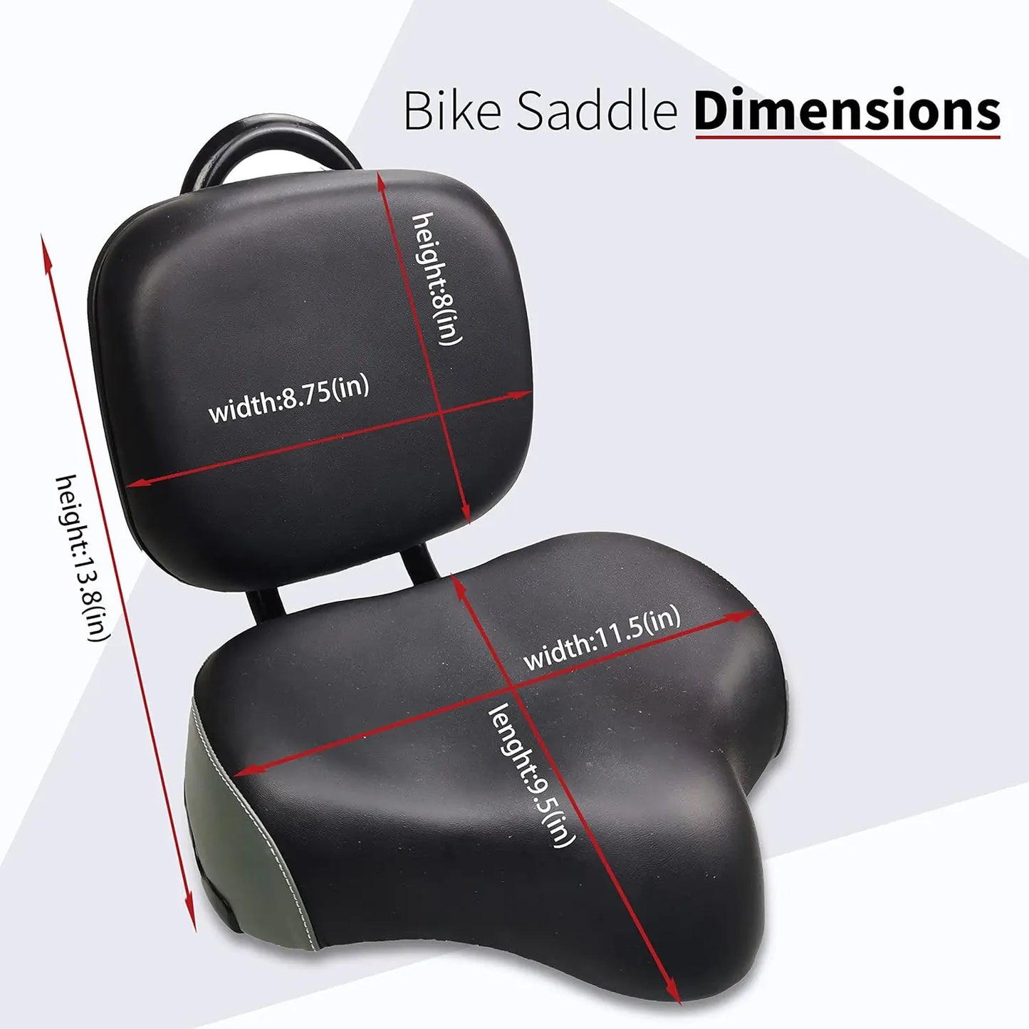 Seat with Backrest for Scooter Bike or Tricycle