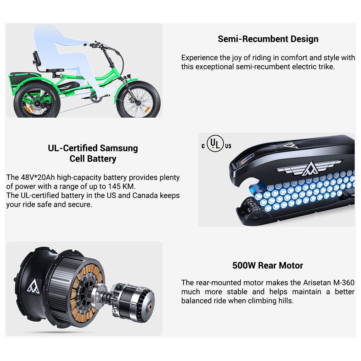 Addmotor Arisetan II M-360 Electric Trike