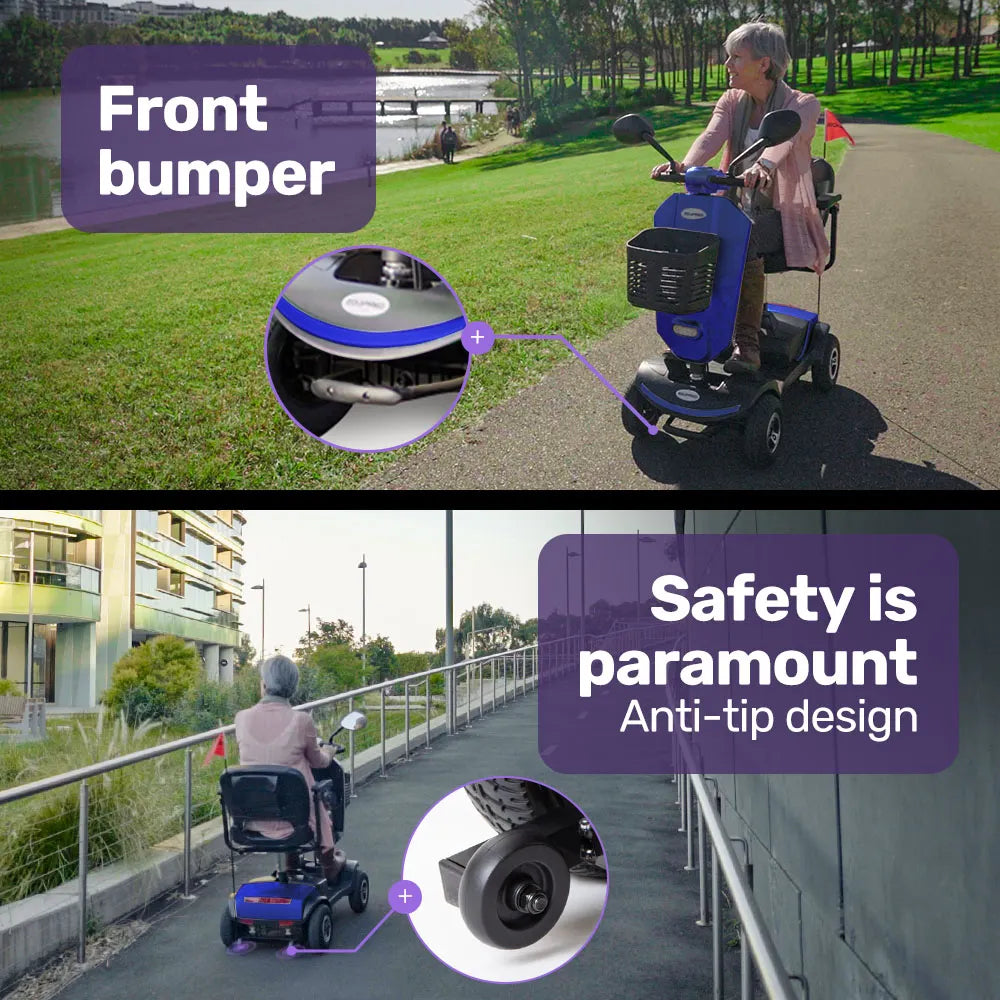 Veloz RapidRide Blue - 300W Mobility E-Scooter