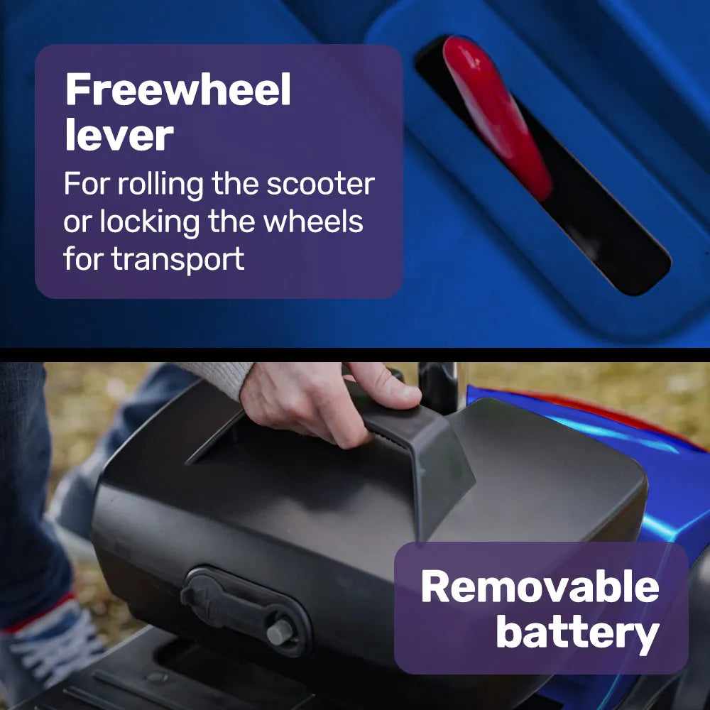 Veloz RapidRide Blue - 300W Mobility E-Scooter