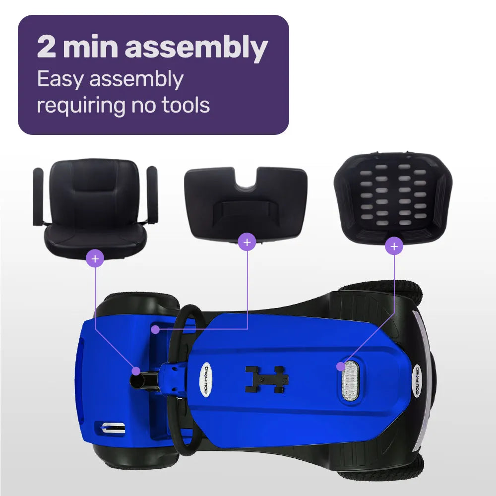 Veloz RapidRide Blue - 300W Mobility E-Scooter
