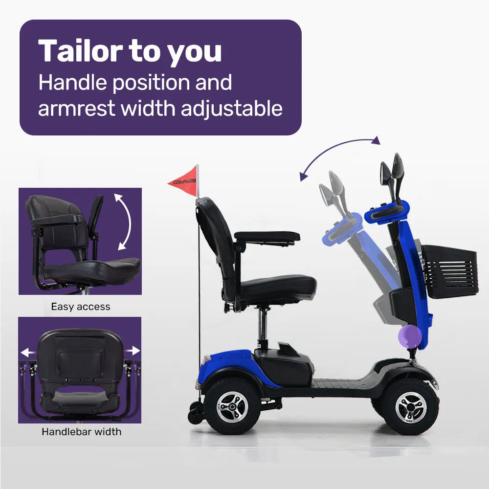 Veloz RapidRide Blue - 300W Mobility E-Scooter
