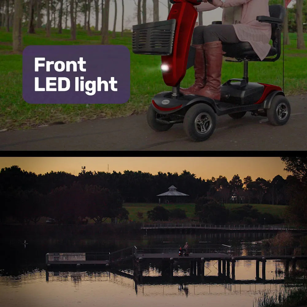 Veloz RapidRide Red - 300W Mobility E-Scooter