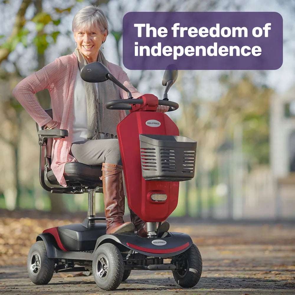 Veloz RapidRide Red - 300W Mobility E-Scooter