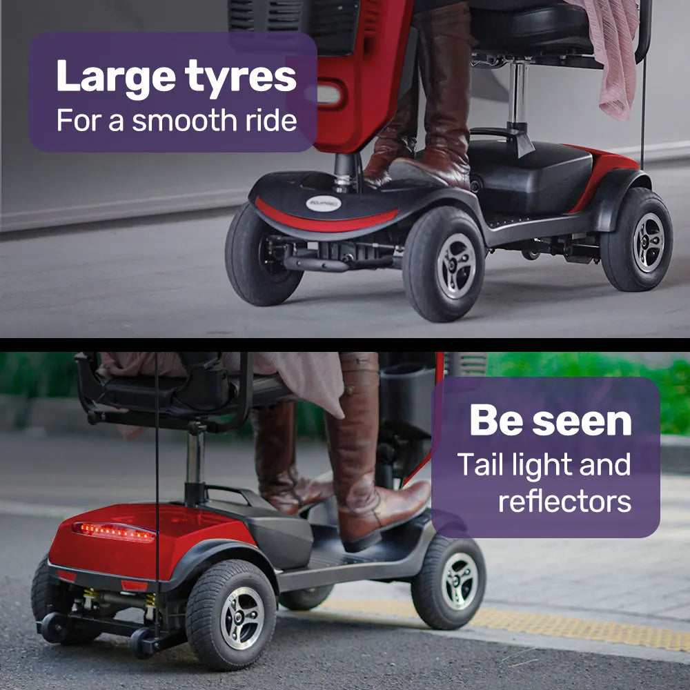 Veloz RapidRide Red - 300W Mobility E-Scooter