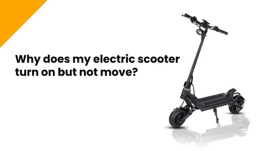 Why does my electric scooter turn on but not move?