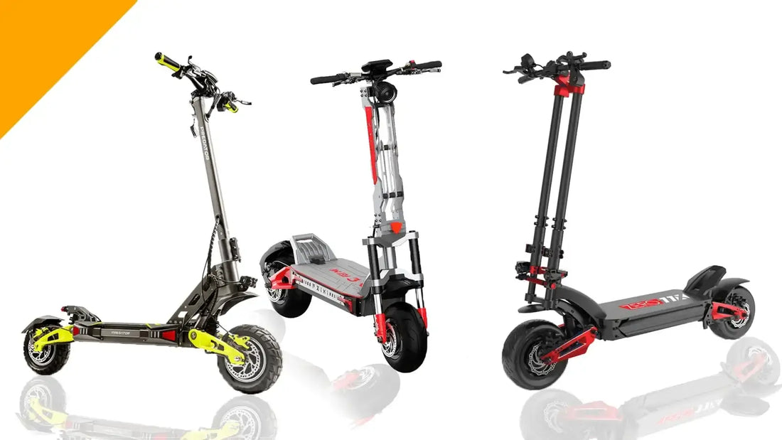 3 best off road electric scooter in white background