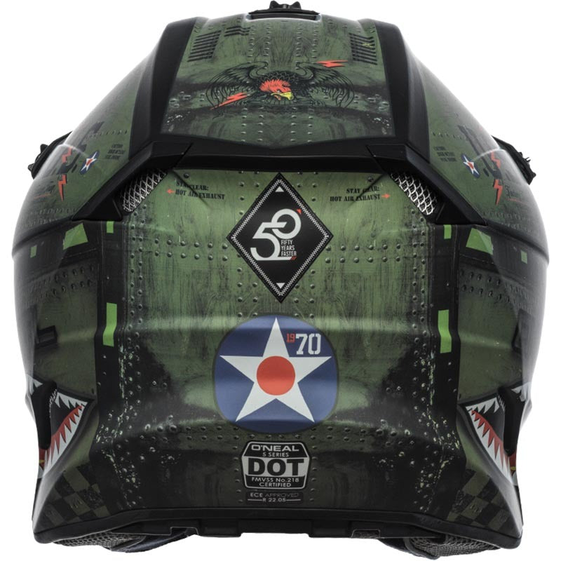 ONEAL 2021 5 SERIES WARHAWK BLACK / GREEN HELMET - EOzzie Electric Vehicles