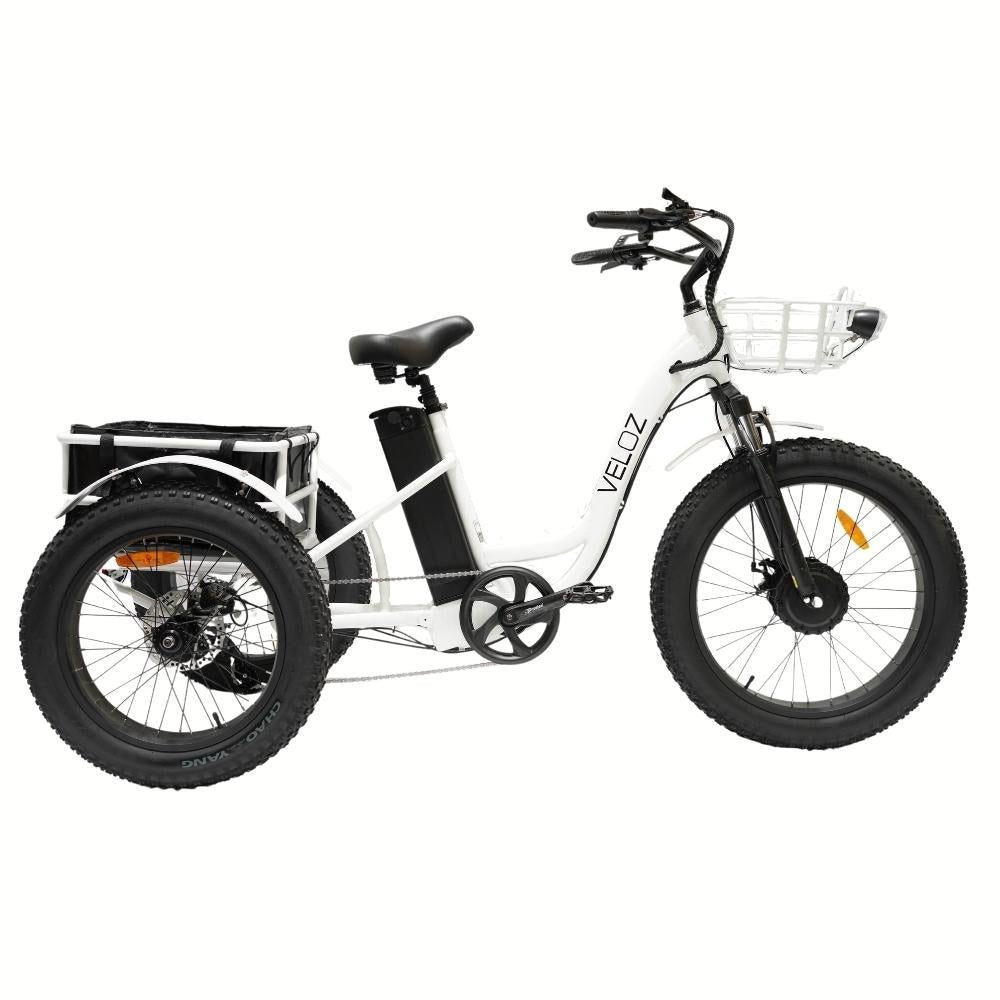 Veloz Grand-Prix Electric Trike Bike 500-750W Motor 120 Km Autonomy 20Ah Samsung Battery 150+ Kilos weight load 6 Months Free Service