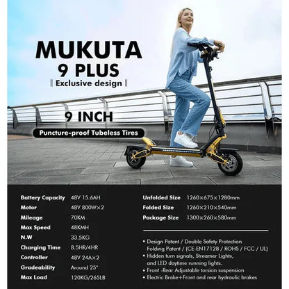 MUKUTA 9 Plus - Dual Motor