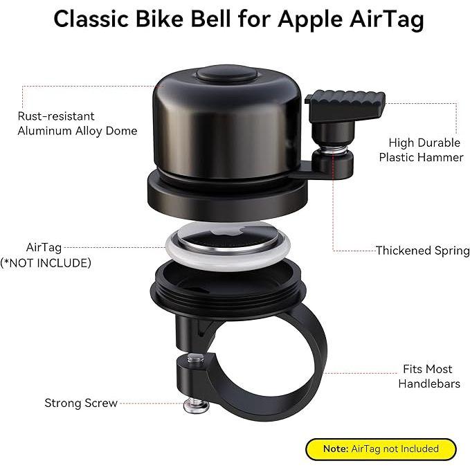 Bell AirTag Holder Hidden in The Bell GPS Tracker Ultra long Battery