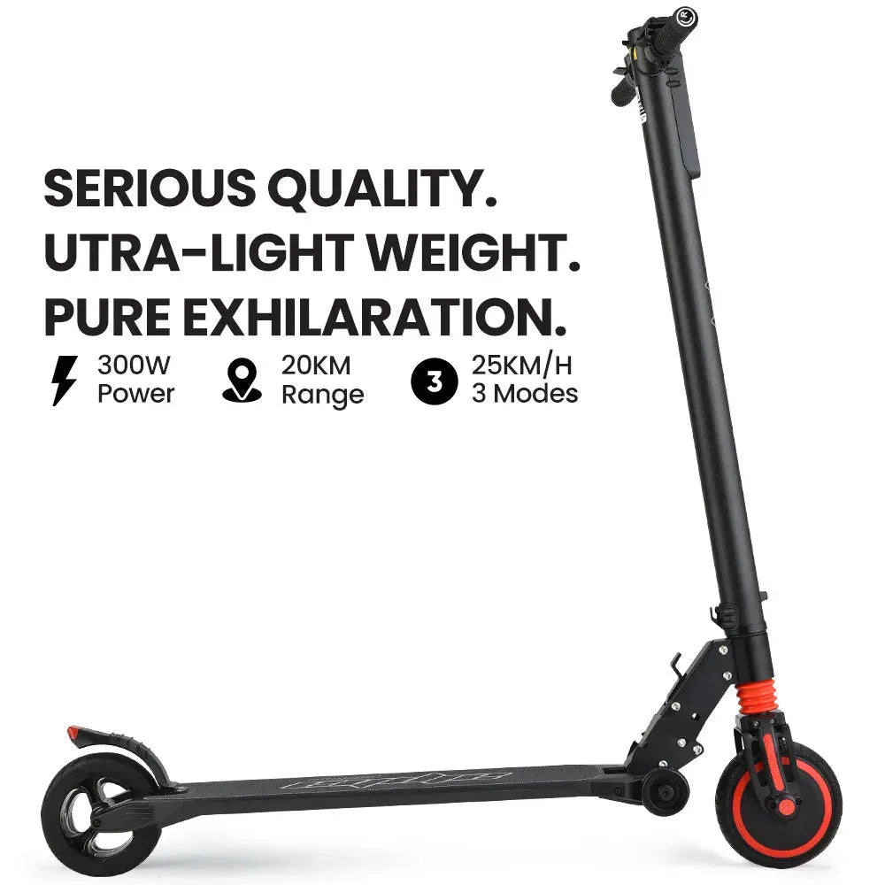 ALPHA Carbon Gen III 250W 10Ah Electric Scooter Suspension 6 Months Free Service