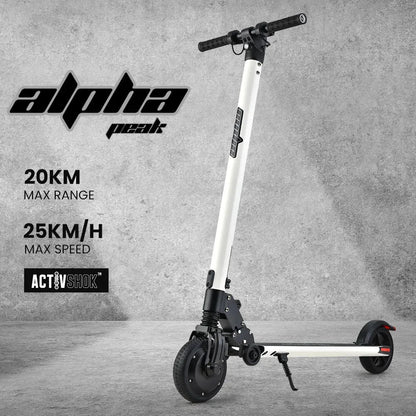 ALPHA Peak 300W 10Ah Electric Scooter Suspension 6 Months Free Service