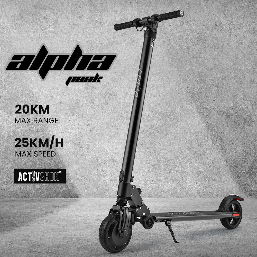 ALPHA Peak 300W 10Ah Electric Scooter, Suspension 6 Months Free Service