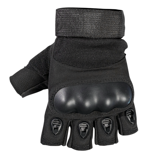 Gloves Finglerless Easy-Ride Color Black Knuckle Protection