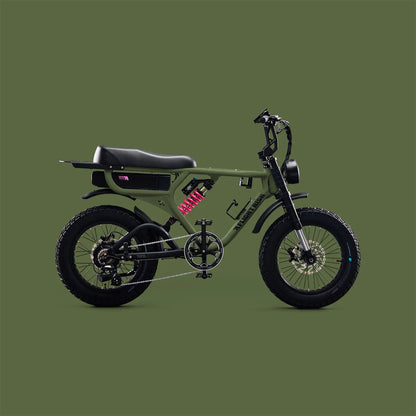 Flight Risk FR555  eBike 6 Months Free Service - Olive