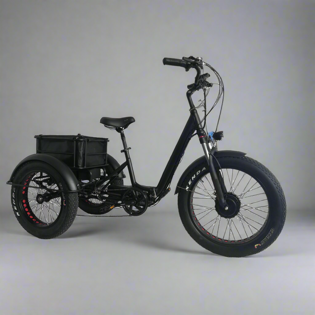 Veloz Black Marlin Electric Trike Foldable 500Watts motor 20 Ah Battery 6 Months Free Service