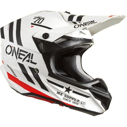 ONEAL 2022 5 SERIES SQUADRON WHITE / BLACK HELMET - EOzzie Electric Vehicles