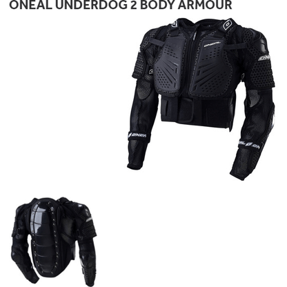 Body Armour Adult Oneal 2022 Underdog II Black - EOzzie Electric Vehicles