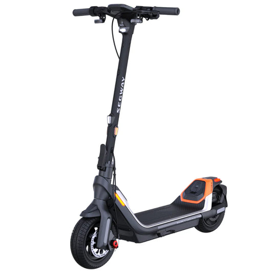 segway ninebot p65a escooter in black colour with slight orange 