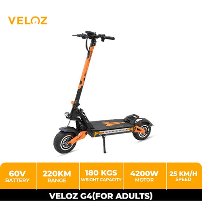 Veloz G4 - Dual Motor All Terrain E-Scooter