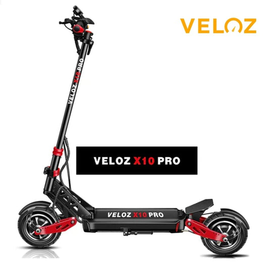 veloz x10 pro in black and red colour