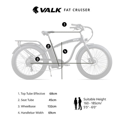 VALK Fat Tyre Cruiser E-Bike