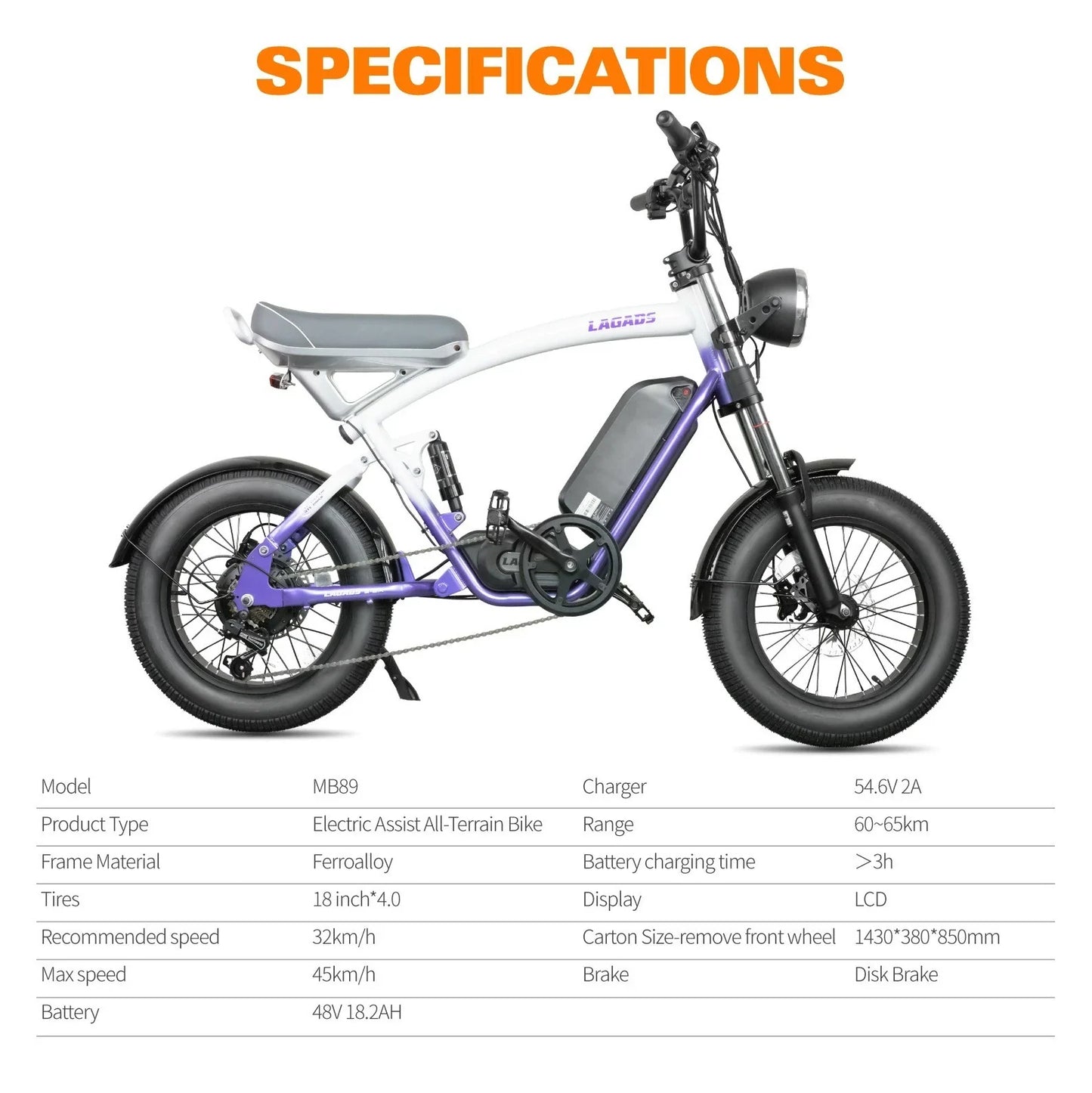 CityBeast eBike All-Terrain Bike 48V18.2AH Battery 6 Months Free Service