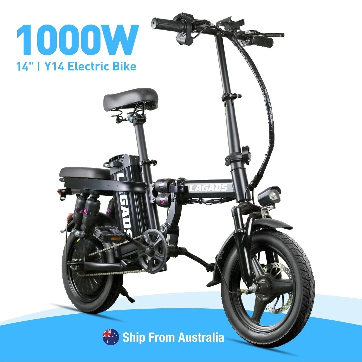 Kong Super Compact eBike 48V 12.5AH Max Speed 50KM/H Folding 6 Months Free Service