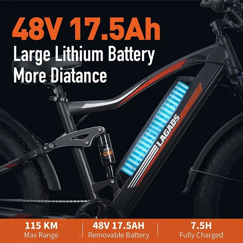 XMen eBike 48V 17.5Ah Battery 6 Months Free Service