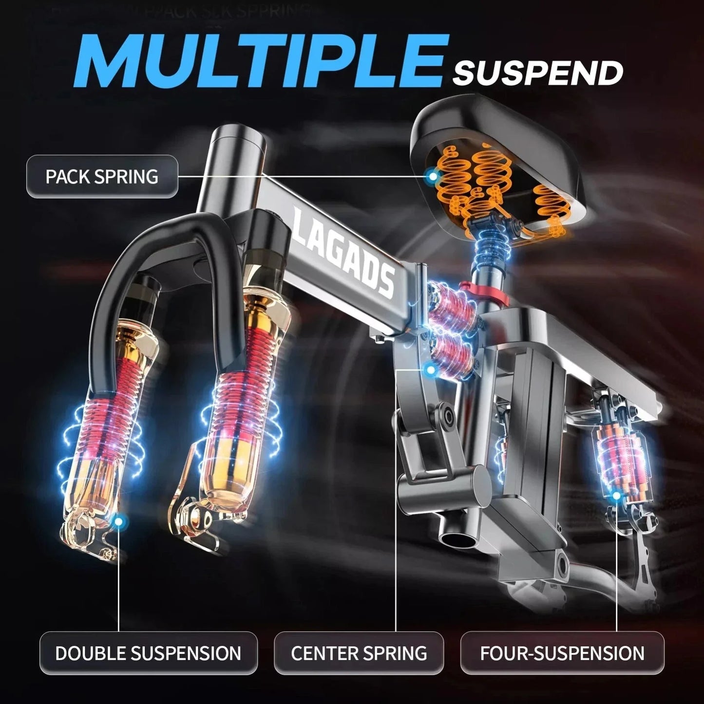 Kong Super Compact eBike 48V 12.5AH Max Speed 50KM/H Folding 6 Months Free Service