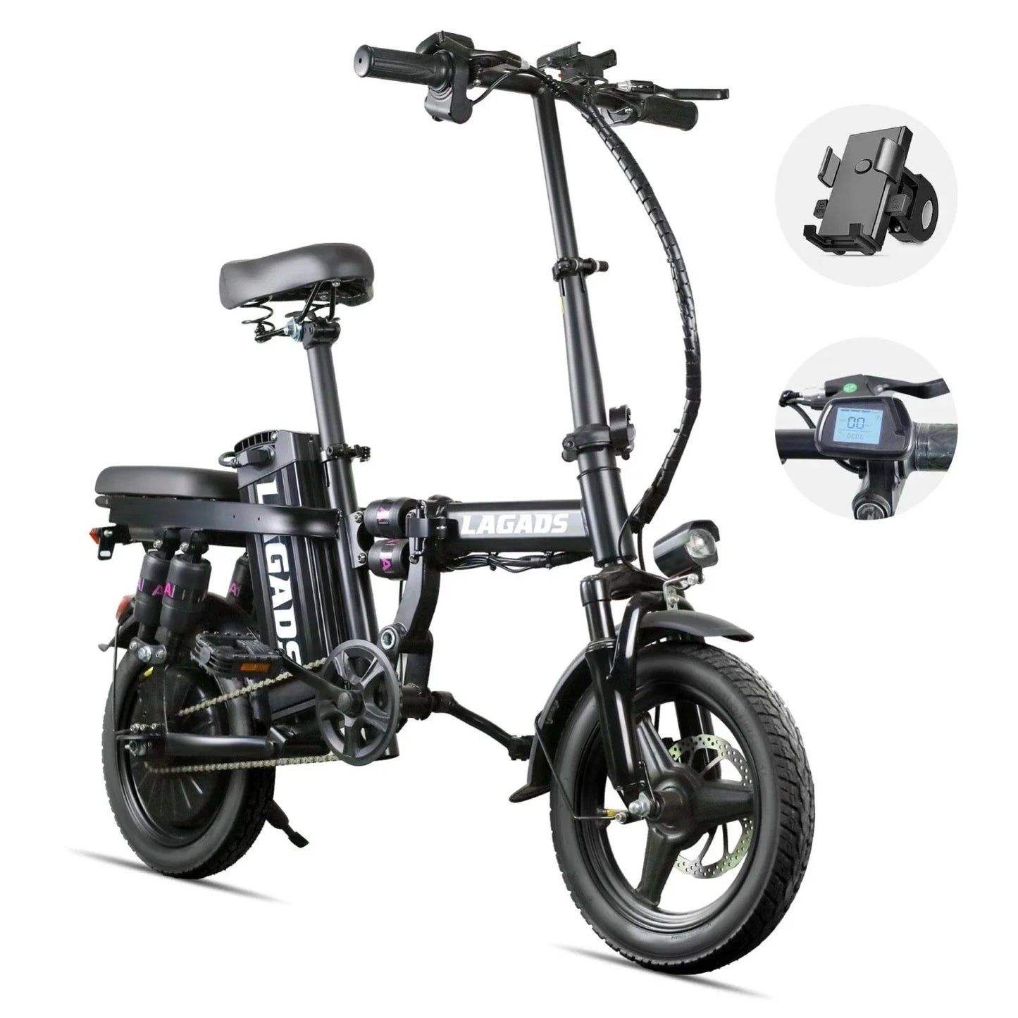 Kong Super Compact eBike 48V 12.5AH Max Speed 50KM/H Folding 6 Months Free Service