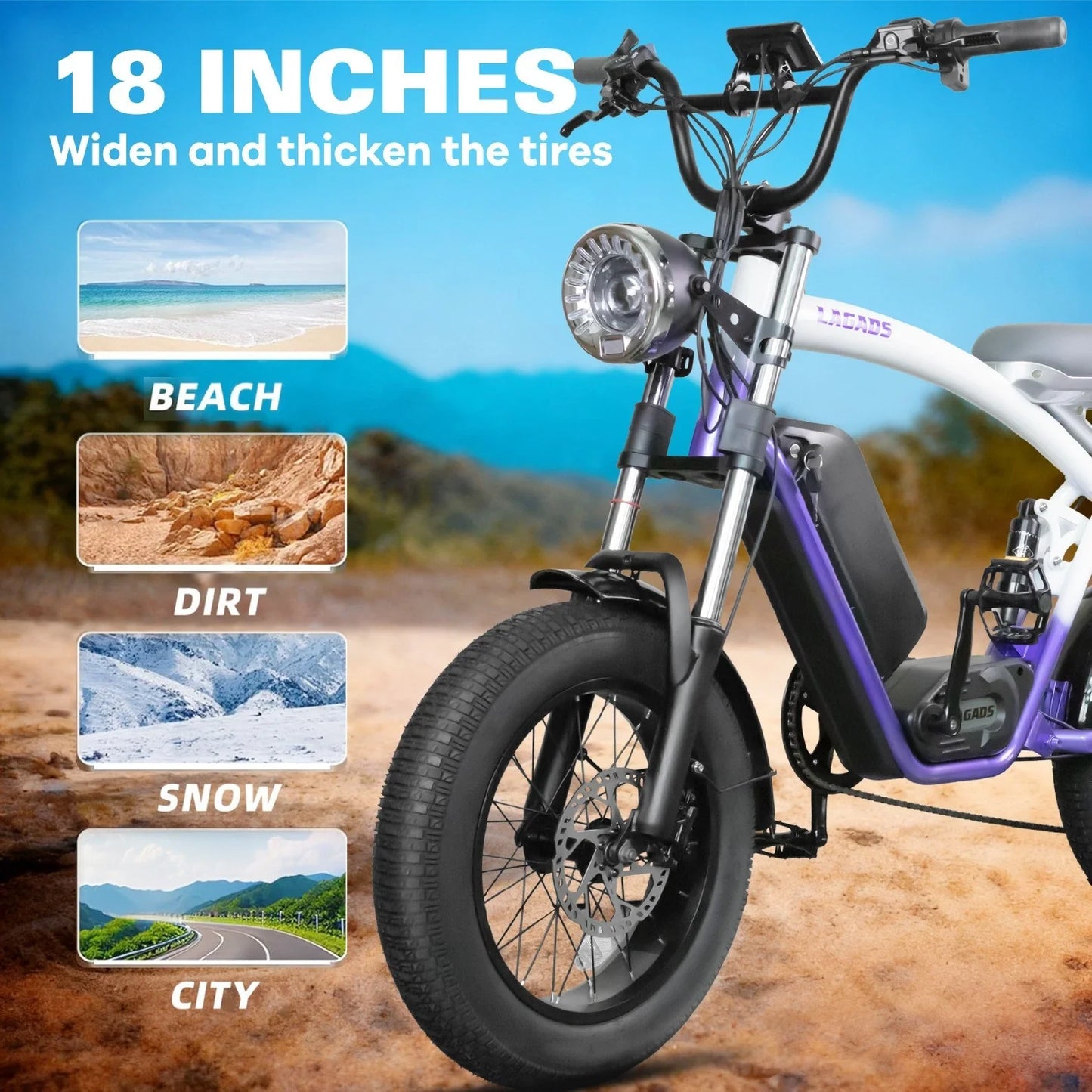 CityBeast eBike All-Terrain Bike 48V18.2AH Battery 6 Months Free Service