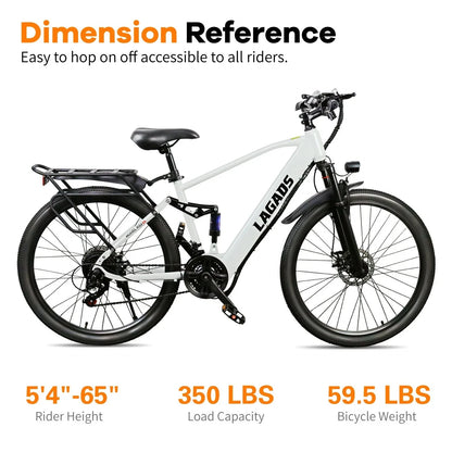 Jaguar eBike Dual suspension 500W Motor 6 Months Free Service