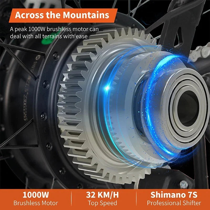 Thunder eBike Fat Wheel 48v14.5Ah 6 Months Free Service