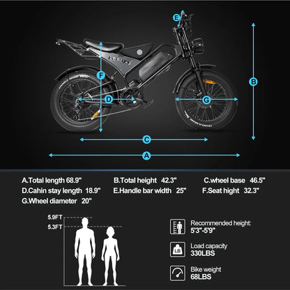 Titan ebike 15Ah eBike 48V 6 Months Free Service