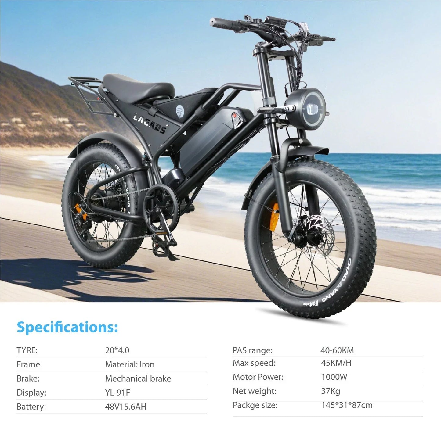 Titan ebike 15Ah eBike 48V 6 Months Free Service