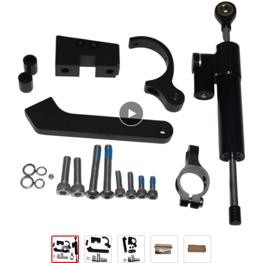 Veloz X10 Pro Steering Damper W/Brackets