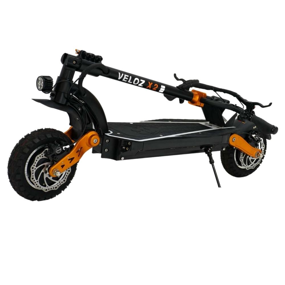 folded veloz x2 electric scooter 